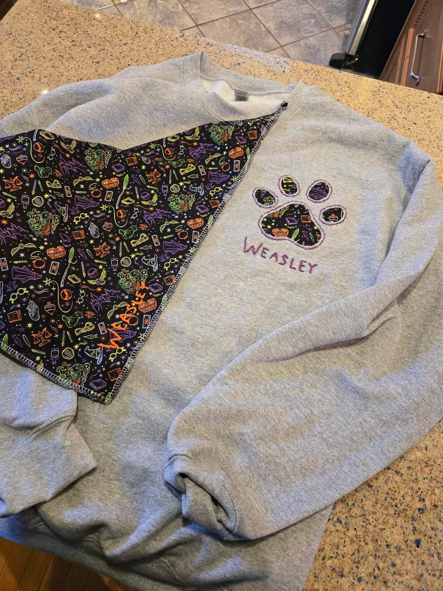 Custom Reverse Appliqué Sweater